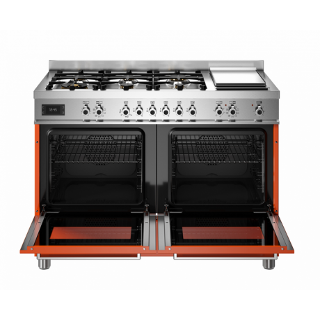 BERTAZZONI PRO12 6G 2E AR T Ηλεκτρική Κουζίνα με Εστίες Αερίου & grill Teppanyaki 120cm Πορτοκαλί BERTAZZONI PRO12 6G 2E AR T Ηλεκτρική Κουζίνα με Εστίες Αερίου & grill Teppanyaki 120cm Πορτοκαλί